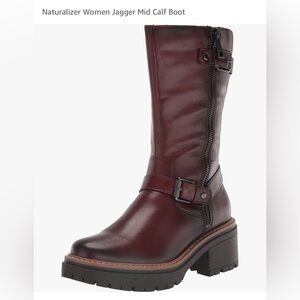 Naturalizer Jagger Moto Boots. Brown. Leather. Excellent, gently used condition.